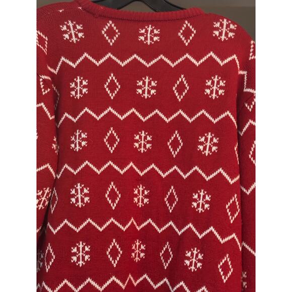 Budweiser Ugly Christmas Sweater Size Large Cocktail Party New Years - Picture 6 of 12